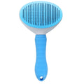 Pet Hair Remover & Self‑Cleaning Brush — Stainless Steel Grooming Tool for Dogs and Cats
