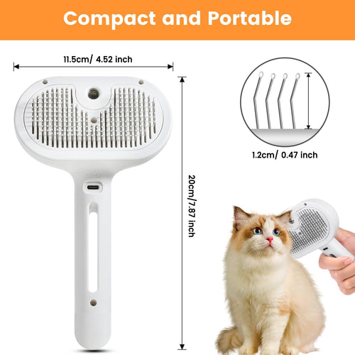 3-in-1 Mist Spray Pet Grooming Brush