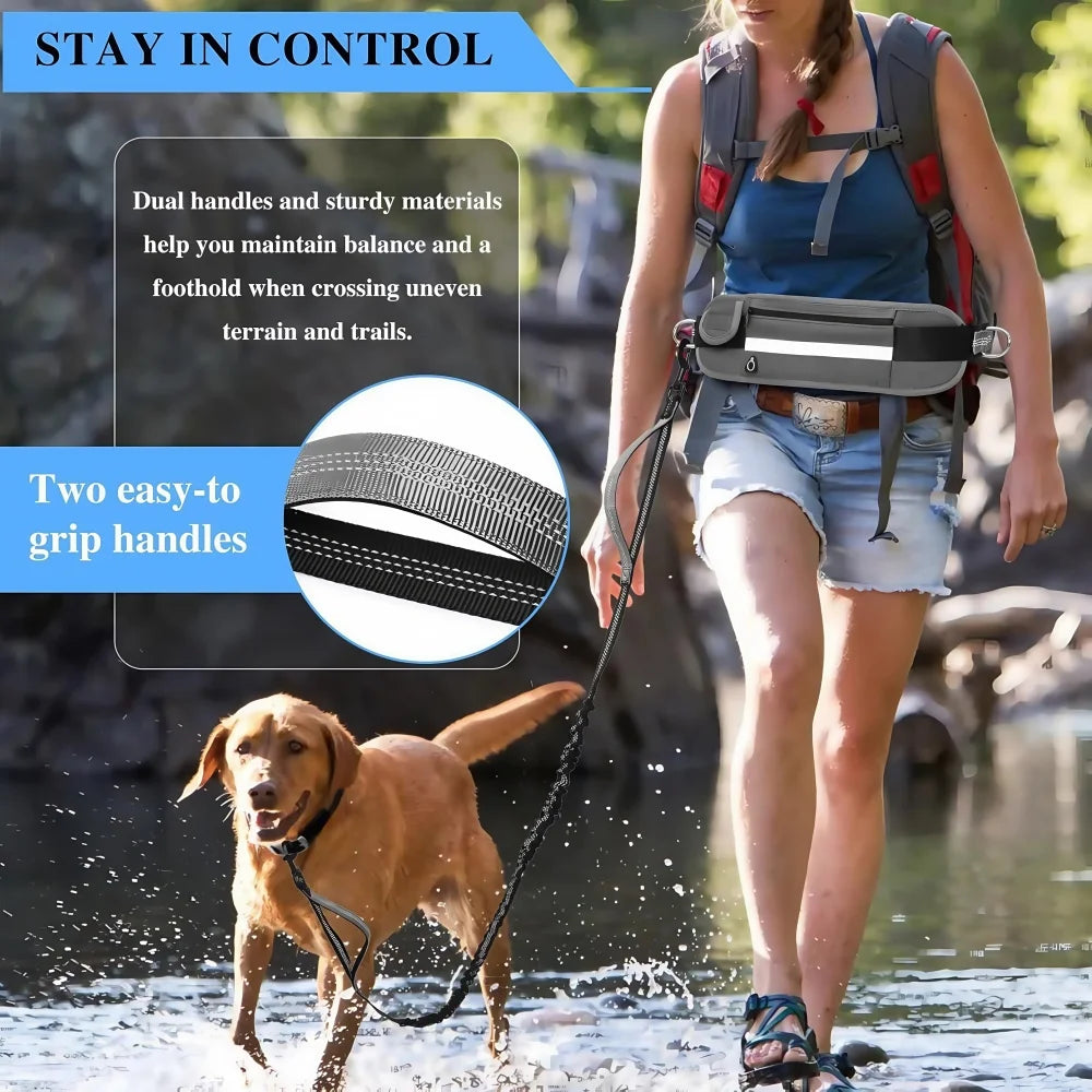 Hands‑Free Bungee Dog Leash — Reflective, Comfortable & Built for Active Lifestyles