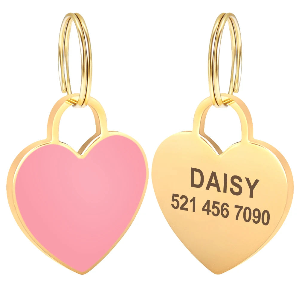 Personalized Pet ID Tag — Bling Rhinestone Name Tag for Dogs & Cats (Free Engraving)