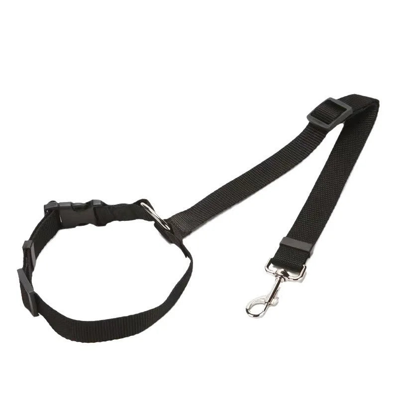 Adjustable Reflective Pet Car Seat Belt – Travel Safety Leash for Dogs & Cats