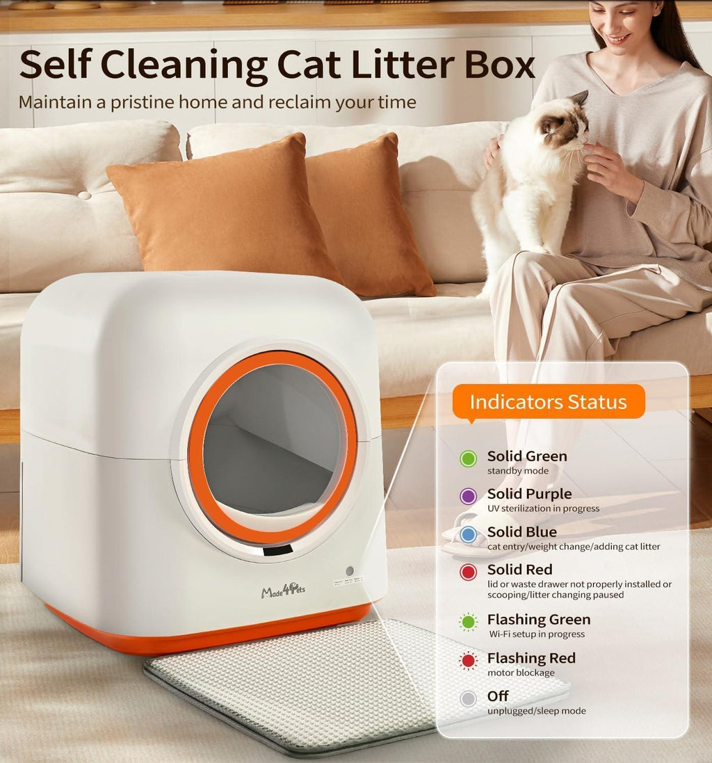60L Automatic Self-Cleaning Litter Box