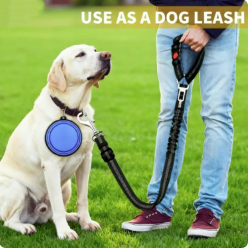 Adjustable Reflective Pet Car Seat Belt – Travel Safety Leash for Dogs & Cats