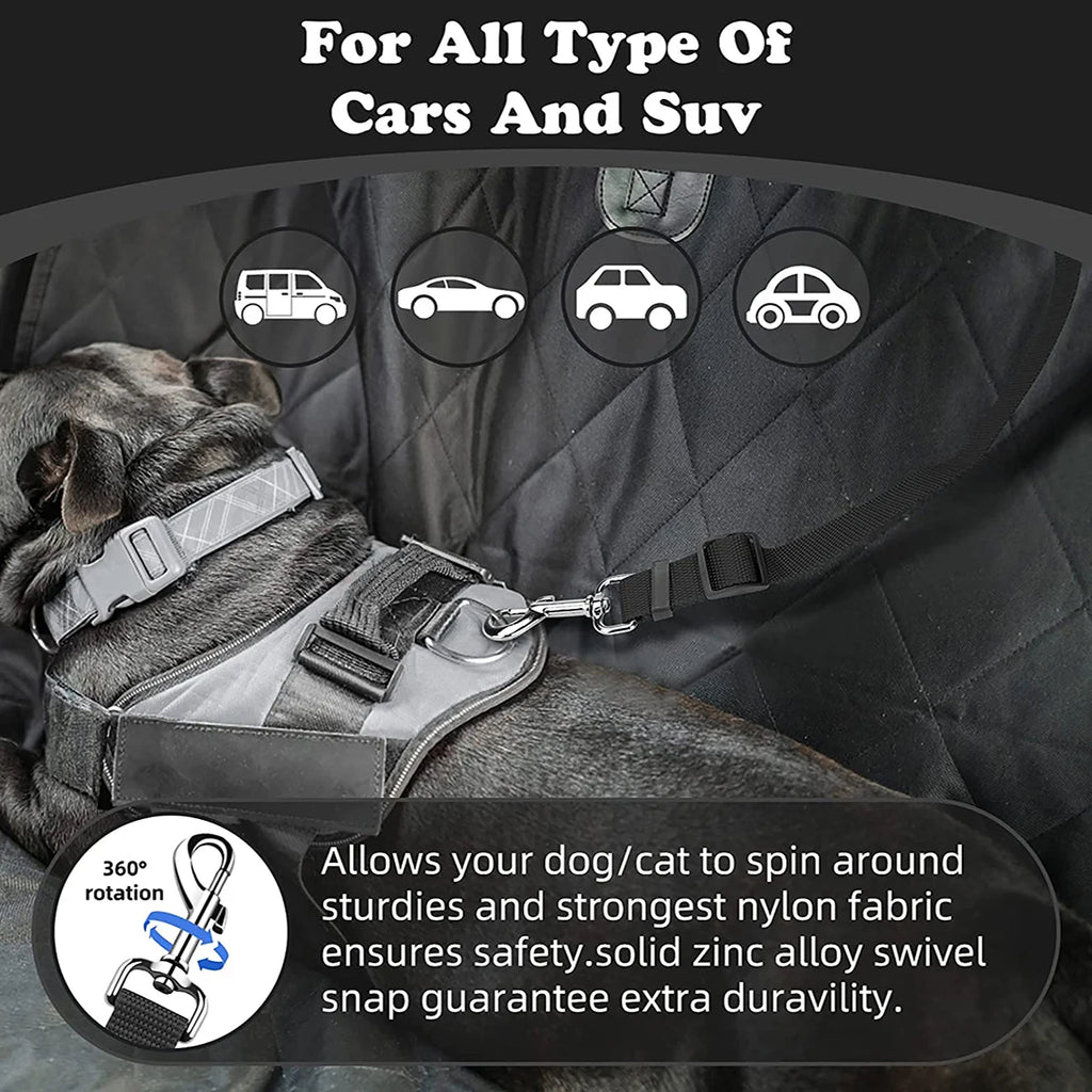 Adjustable Reflective Pet Car Seat Belt – Travel Safety Leash for Dogs & Cats