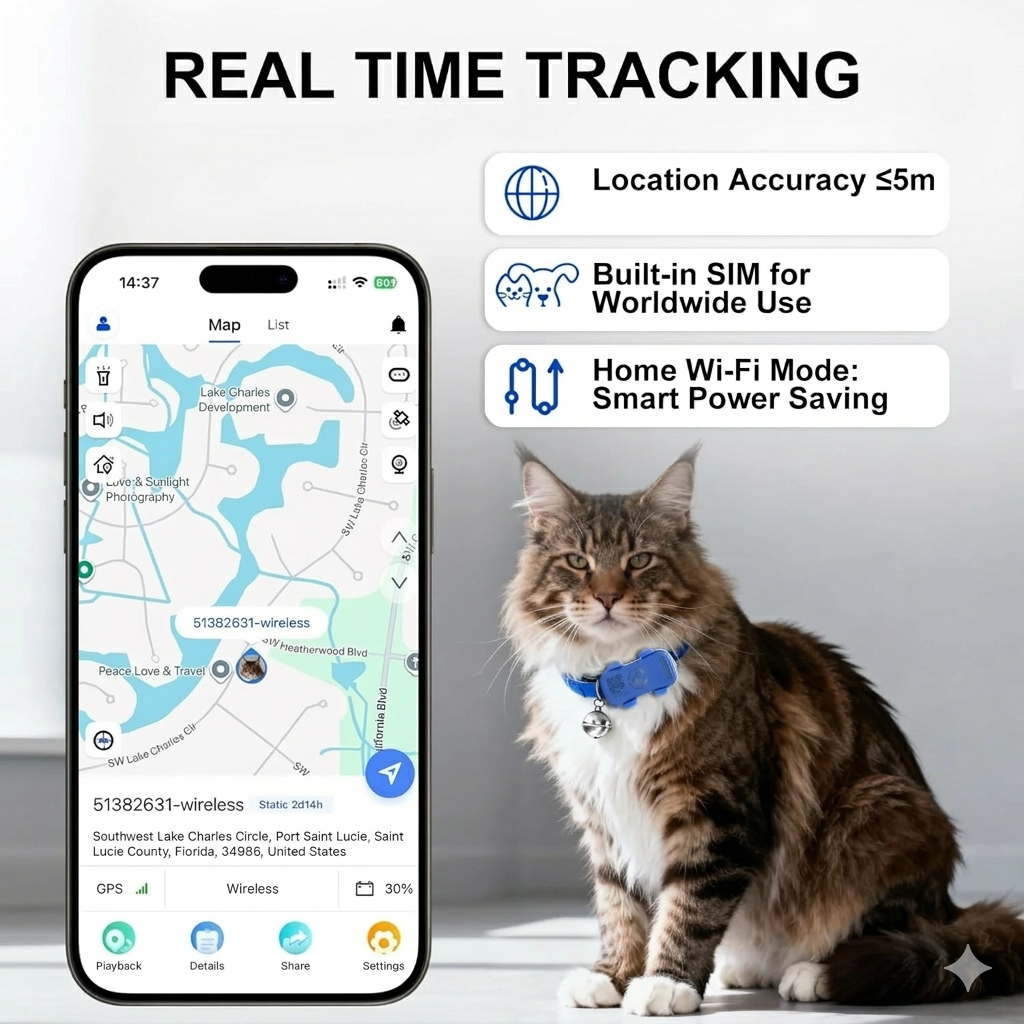 SafeTrack GPS Dog Collar Tracker