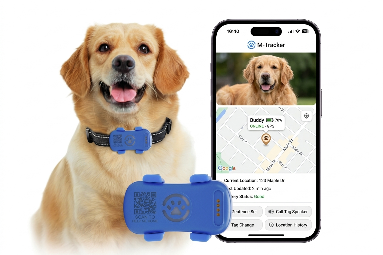 SafeTrack GPS Dog Collar Tracker