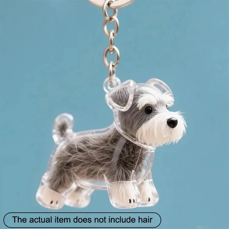 Dog Hair Keepsake Keychain — Personalized Memory Pendant & Pet Remembrance Gift