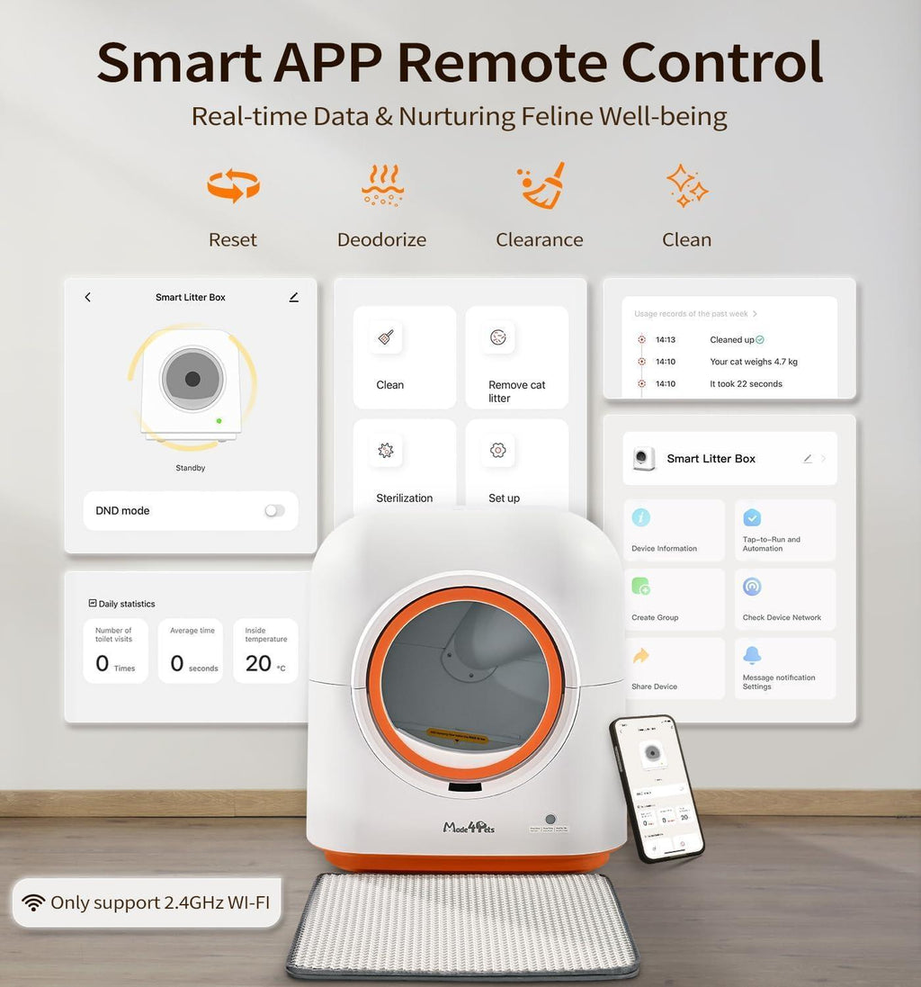 60L Automatic Self-Cleaning Litter Box