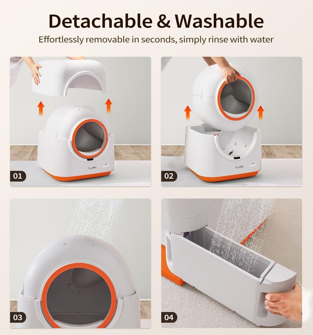60L Automatic Self-Cleaning Litter Box