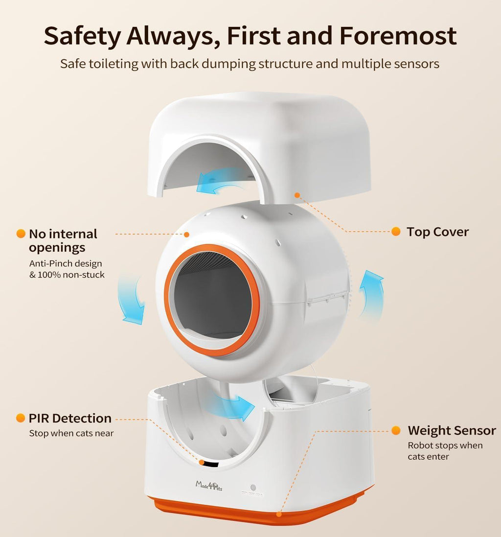 60L Automatic Self-Cleaning Litter Box