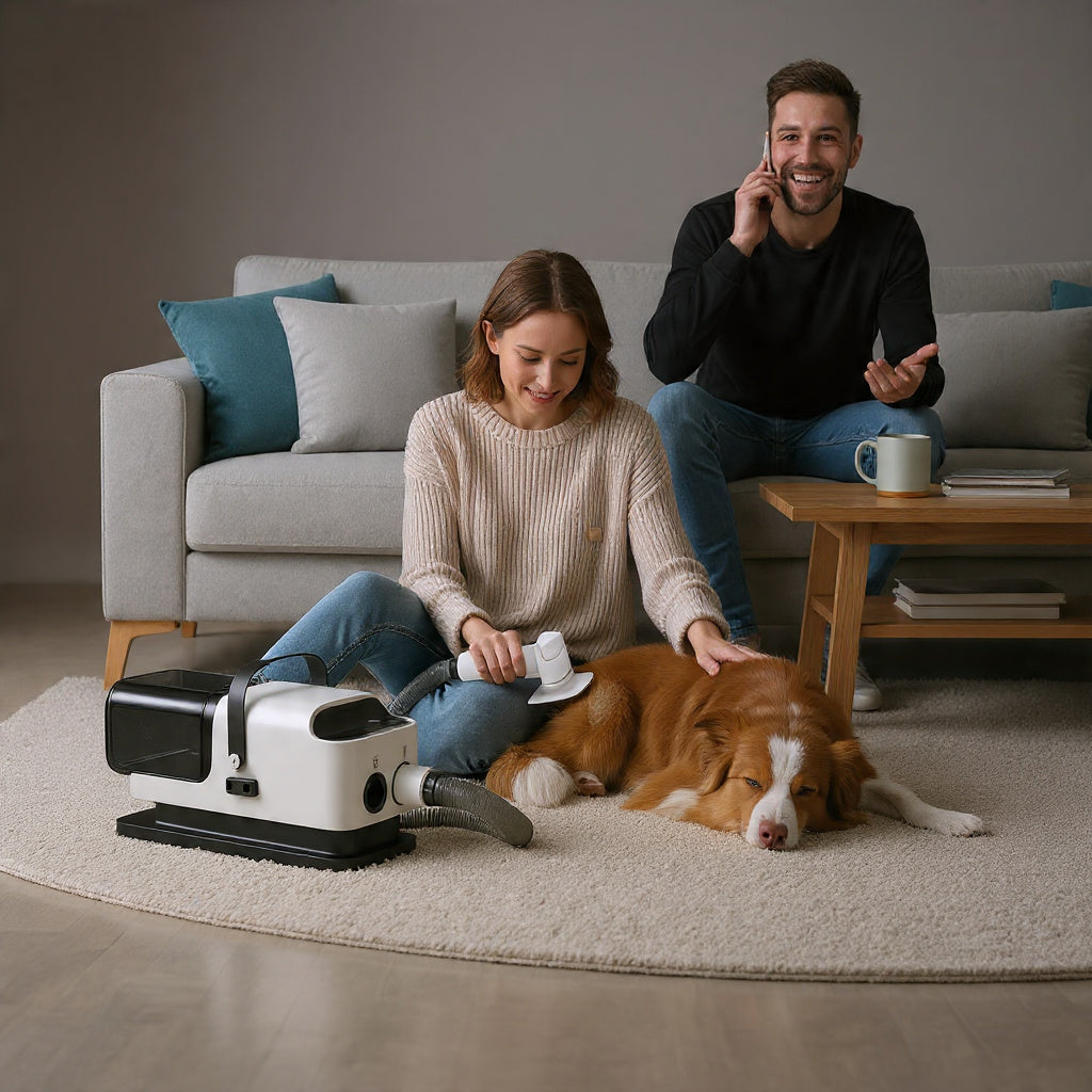 All-in-One Dog Grooming Vacuum, Dryer & Clipper Kit