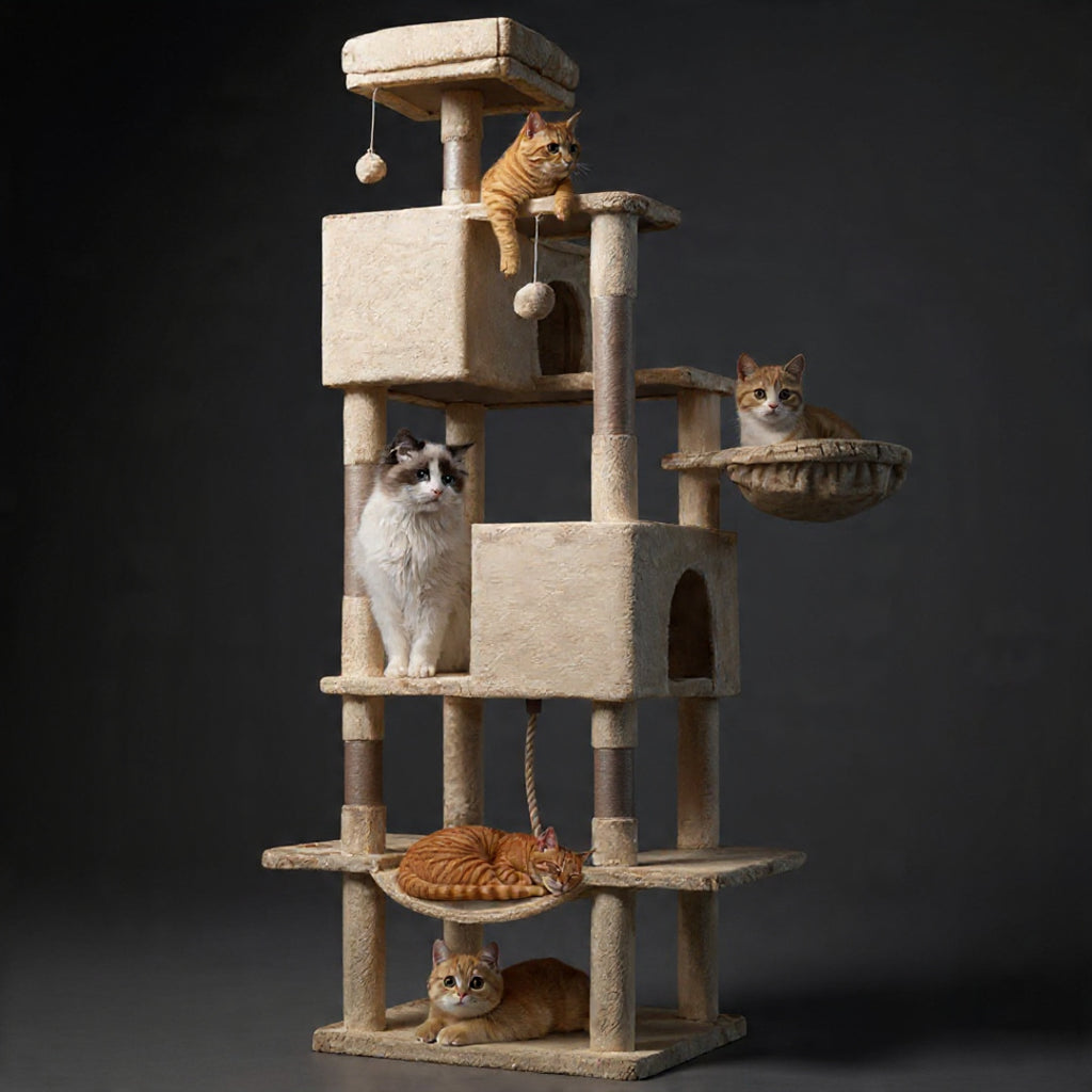 66 Inch Cat Tree Tower