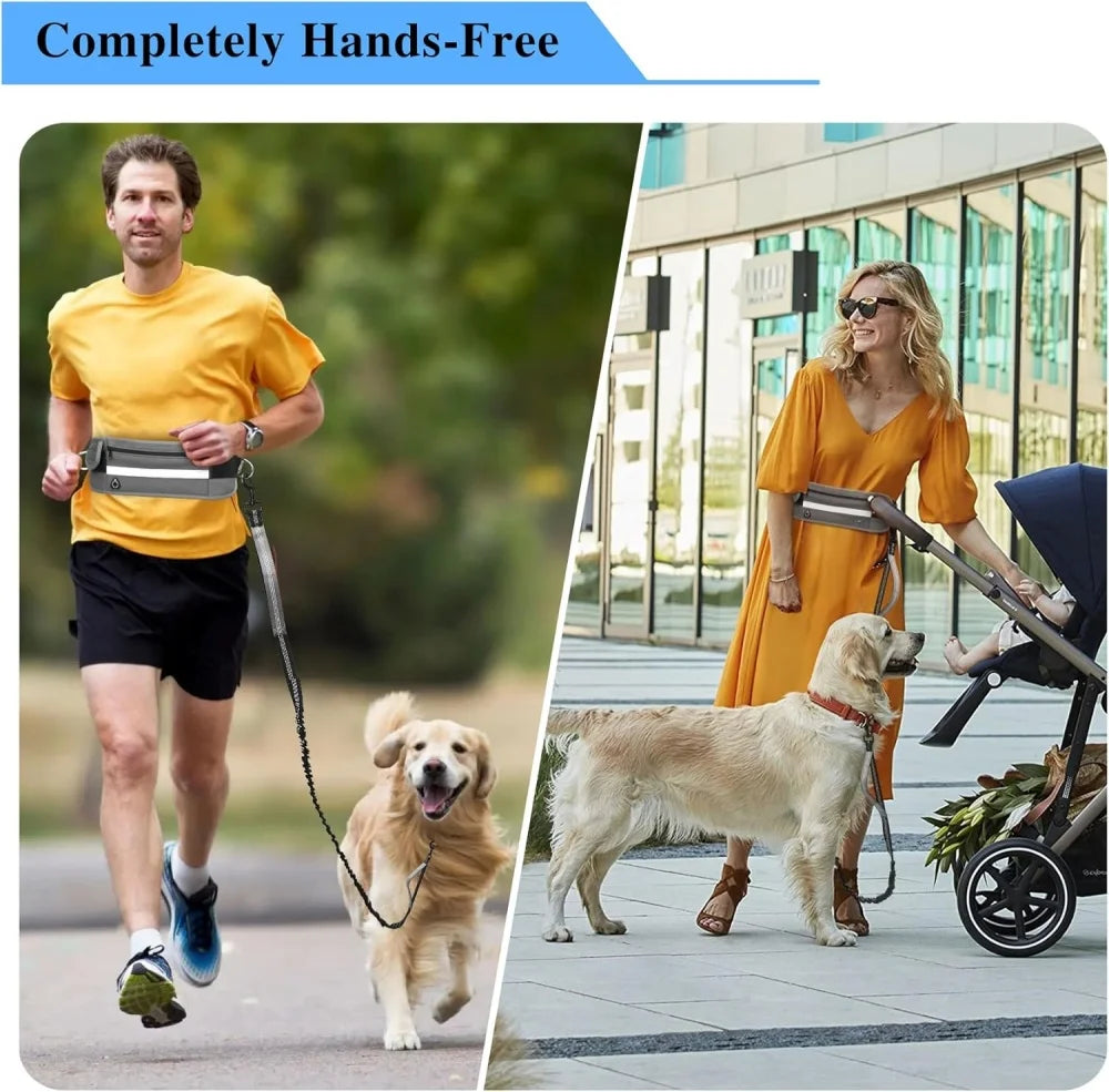 Hands‑Free Bungee Dog Leash — Reflective, Comfortable & Built for Active Lifestyles